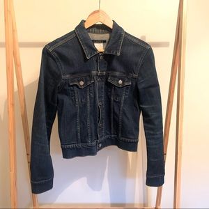 Theory dark wash denim jacket